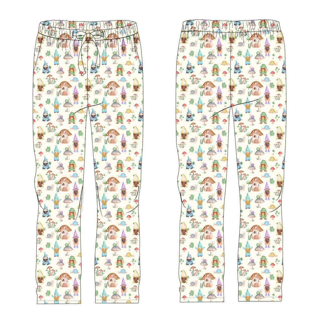 Garden Gnomes Men's bottom pjs