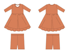 Load image into Gallery viewer, Pumpkin Pie Girls Dress with bottoms
