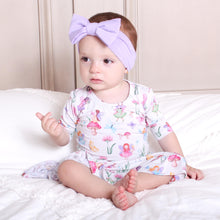 Load image into Gallery viewer, Lavender Lillies Bamboo Headband
