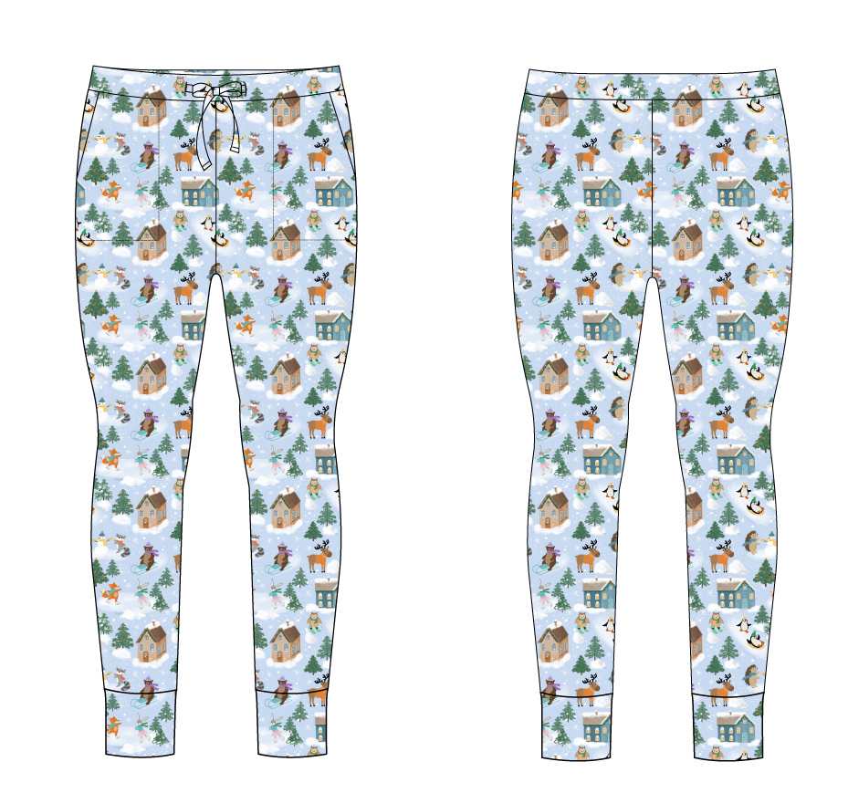 Snowy Slopes Women's bottom pjs