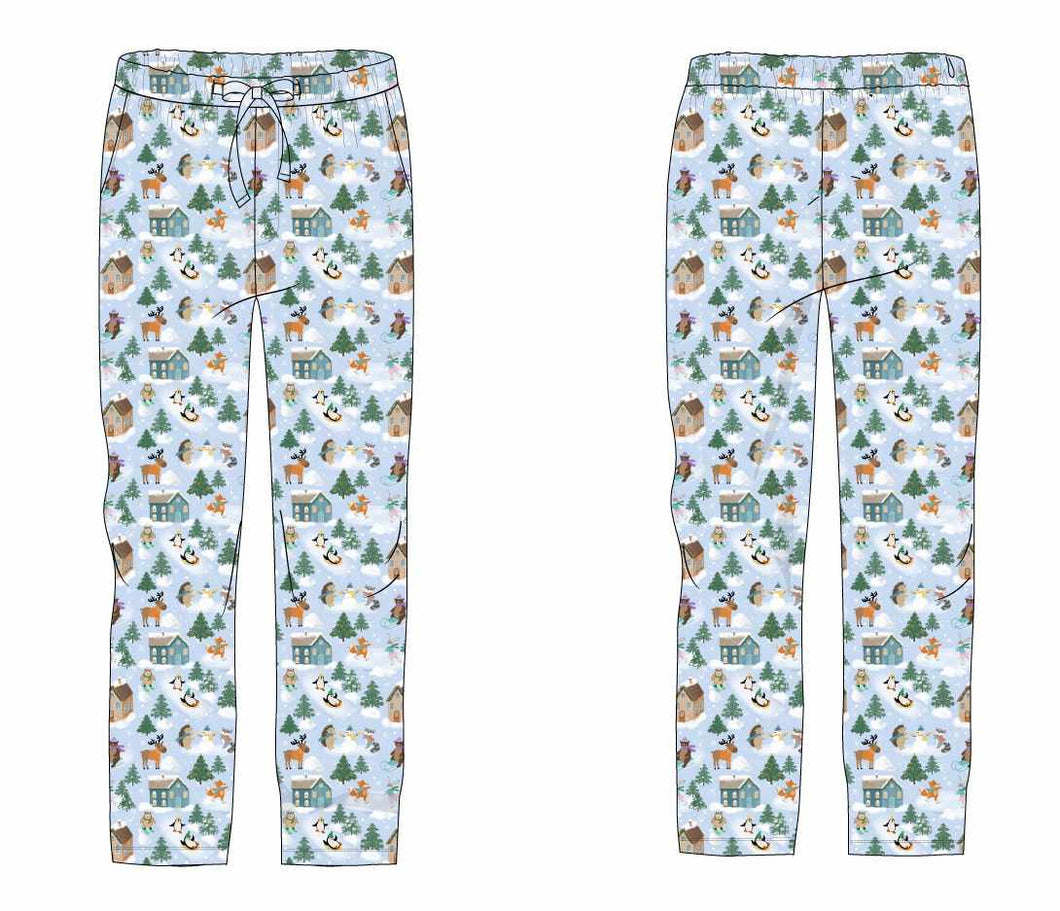 Snowy Slopes Men's bottom pjs