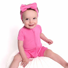 Load image into Gallery viewer, Pretty Pink Shorts Romper
