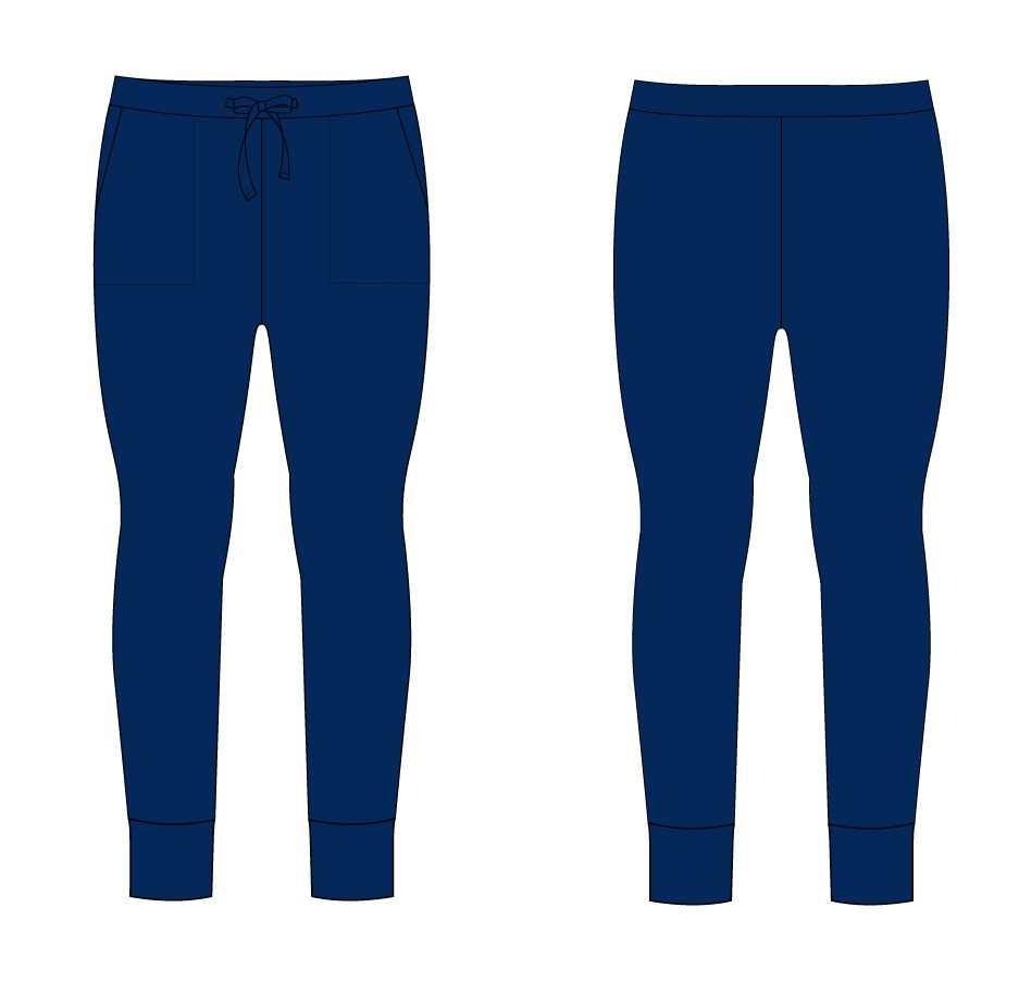 Luna Lights Navy Blue Women's bottom pjs