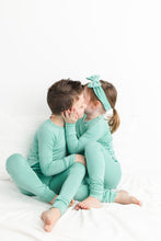 Load image into Gallery viewer, Minty Mint 2-Piece Long Sleeve Pjs
