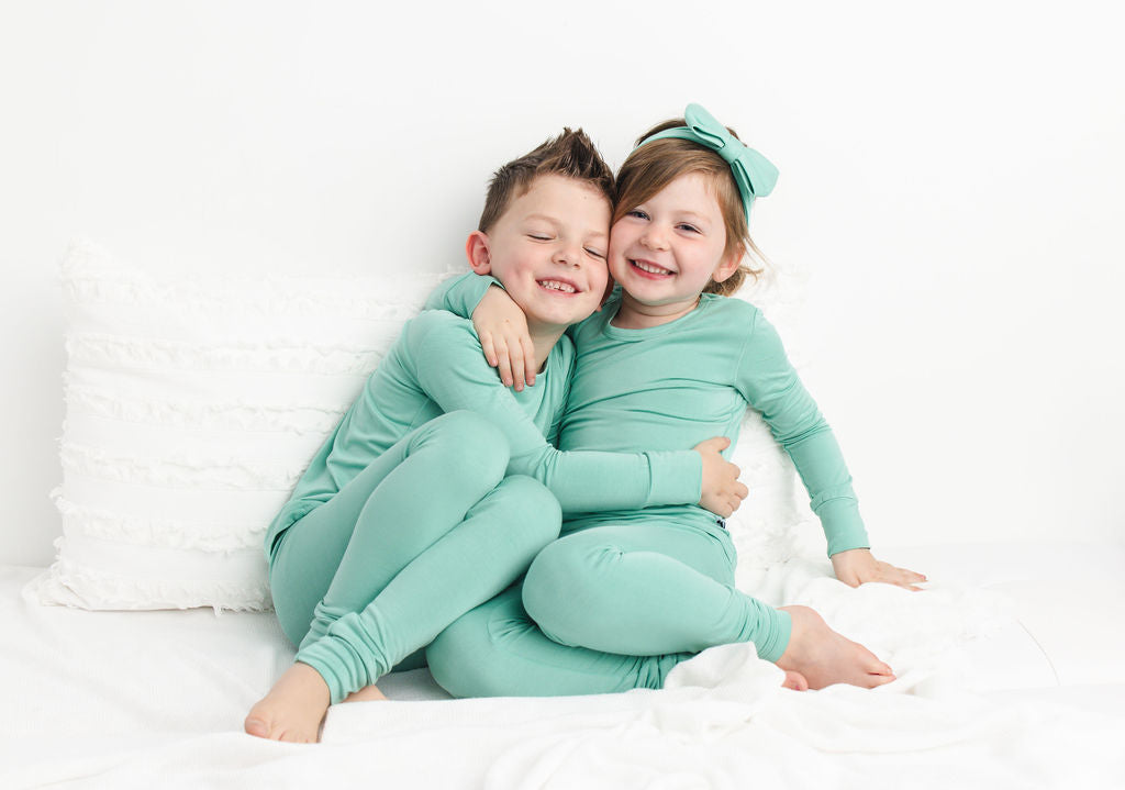 Minty Mint 2-Piece Long Sleeve Pjs