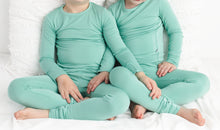 Load image into Gallery viewer, Minty Mint 2-Piece Long Sleeve Pjs
