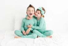 Load image into Gallery viewer, Minty Mint 2-Piece Long Sleeve Pjs
