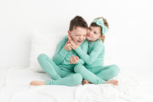 Load image into Gallery viewer, Minty Mint 2-Piece Long Sleeve Pjs
