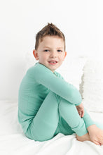 Load image into Gallery viewer, Minty Mint 2-Piece Long Sleeve Pjs
