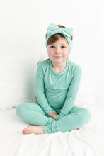 Load image into Gallery viewer, Minty Mint 2-Piece Long Sleeve Pjs
