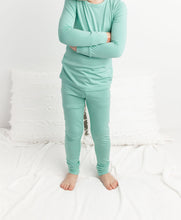 Load image into Gallery viewer, Minty Mint 2-Piece Long Sleeve Pjs
