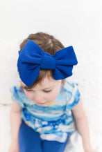 Load image into Gallery viewer, Luna Lights Navy Big Bow Headband
