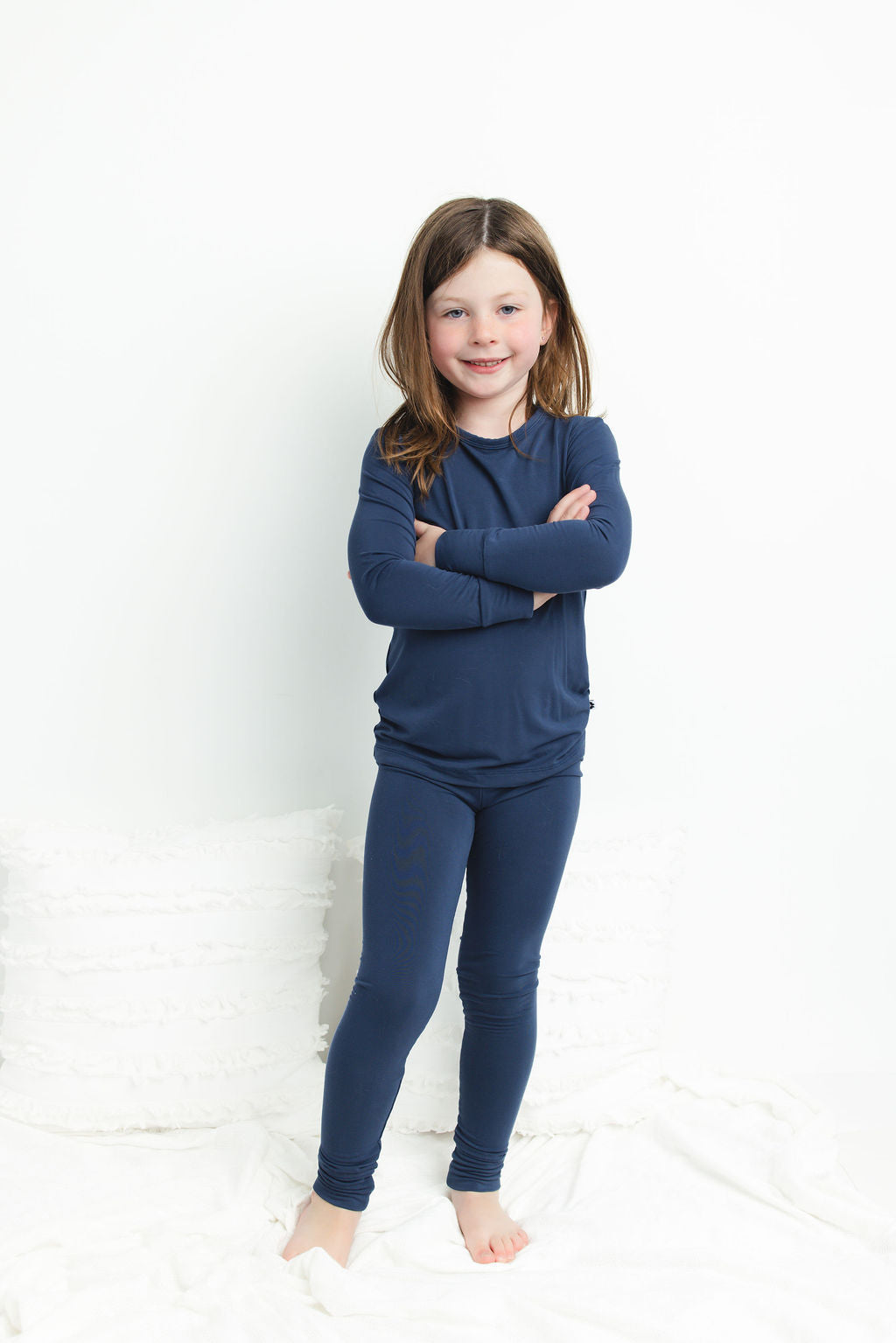 Brielle Blue 2-Piece Long Sleeve Pjs