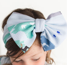 Load image into Gallery viewer, World Map Big Bow Headband
