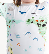 Load image into Gallery viewer, World Map Long Sleeve Pjs
