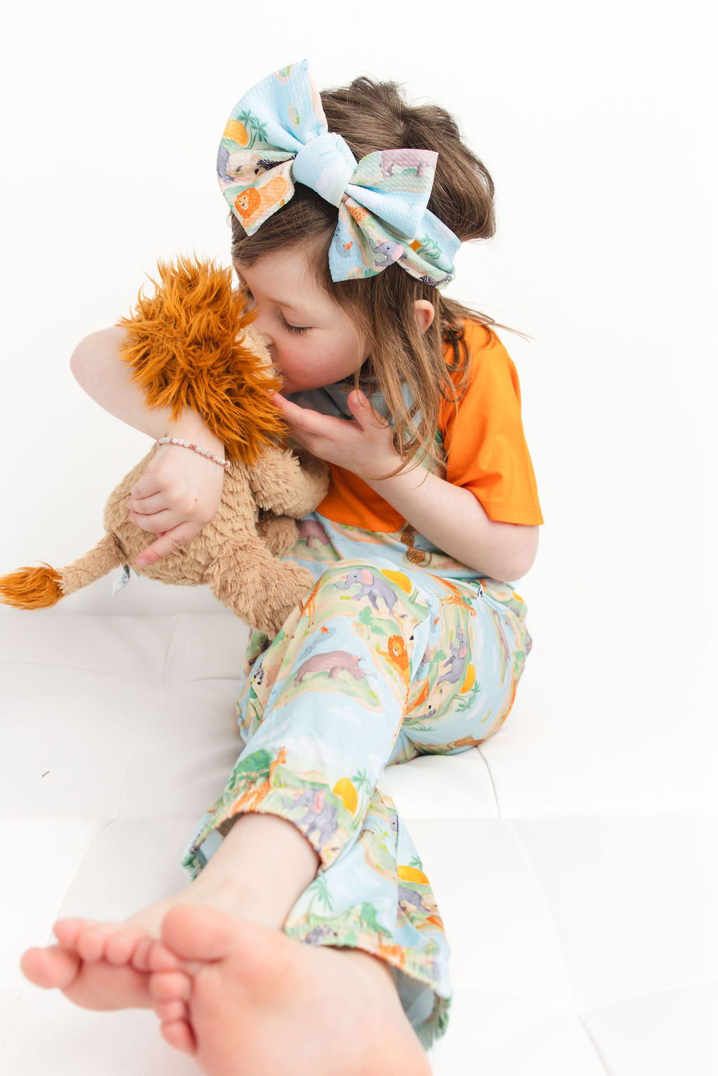 Sunny Safari Big Bow Headband