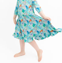 Load image into Gallery viewer, Ocean Oasis Girls Dress with bottoms
