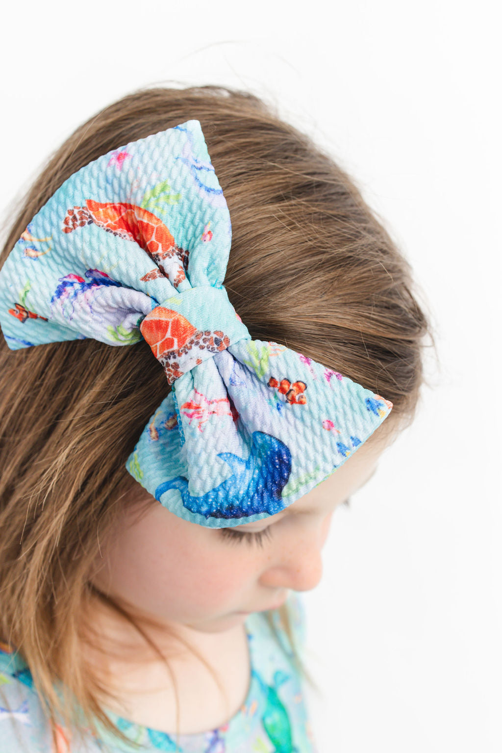 Ocean Oasis Alligator clip Bows