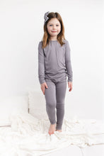 Load image into Gallery viewer, Groovy Grey 2-Piece Long Sleeve Pjs
