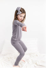 Load image into Gallery viewer, Groovy Grey 2-Piece Long Sleeve Pjs
