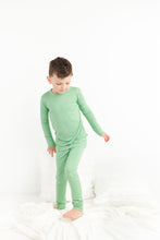 Load image into Gallery viewer, Grassy Green Long Sleeve 2 Piece Pjs
