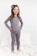 Load image into Gallery viewer, Groovy Grey 2-Piece Long Sleeve Pjs
