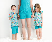 Load image into Gallery viewer, Tidal Teal Women&#39;s short bottom pjs
