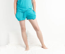 Load image into Gallery viewer, Tidal Teal Women&#39;s short bottom pjs
