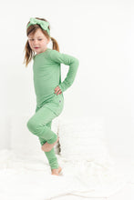 Load image into Gallery viewer, Grassy Green Long Sleeve 2 Piece Pjs
