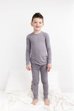 Load image into Gallery viewer, Groovy Grey 2-Piece Long Sleeve Pjs
