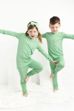 Load image into Gallery viewer, Grassy Green Long Sleeve 2 Piece Pjs
