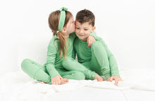 Load image into Gallery viewer, Grassy Green Long Sleeve 2 Piece Pjs
