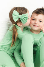 Load image into Gallery viewer, Grassy Green Long Sleeve 2 Piece Pjs
