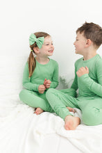 Load image into Gallery viewer, Grassy Green Long Sleeve 2 Piece Pjs
