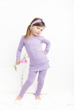 Load image into Gallery viewer, Lavender Lillies Long Sleeve 2 Piece Pjs
