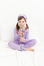 Load image into Gallery viewer, Lavender Lillies Long Sleeve 2 Piece Pjs
