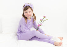 Load image into Gallery viewer, Lavender Lillies Long Sleeve 2 Piece Pjs
