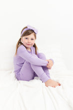 Load image into Gallery viewer, Lavender Lillies Long Sleeve 2 Piece Pjs
