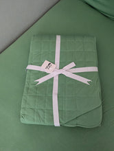 Load image into Gallery viewer, Grassy Green Adult Quilted Blanket
