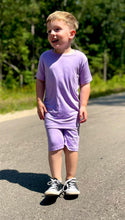 Load image into Gallery viewer, Lavender 2-Piece Shorts Pjs
