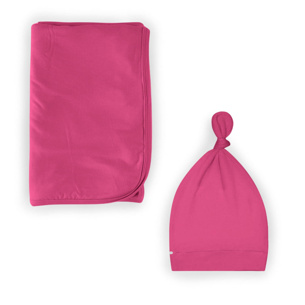 Pretty Pink Swaddle with Hat