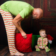 Load image into Gallery viewer, Christmas Stripes Cups Men&#39;s bottom pjs
