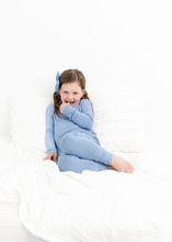 Load image into Gallery viewer, Steel Blue Long Sleeve 2 Piece Pjs
