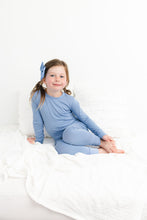 Load image into Gallery viewer, Steel Blue Long Sleeve 2 Piece Pjs
