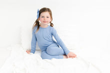 Load image into Gallery viewer, Steel Blue Long Sleeve 2 Piece Pjs
