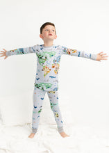 Load image into Gallery viewer, World Map Long Sleeve Pjs
