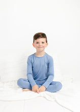 Load image into Gallery viewer, Steel Blue Long Sleeve 2 Piece Pjs
