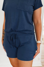 Load image into Gallery viewer, Brielle Blue Women&#39;s Short Sleeve Top
