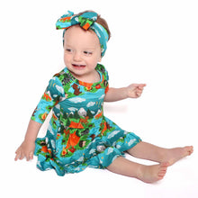 Load image into Gallery viewer, Camping Critters Girls Dress with bottoms
