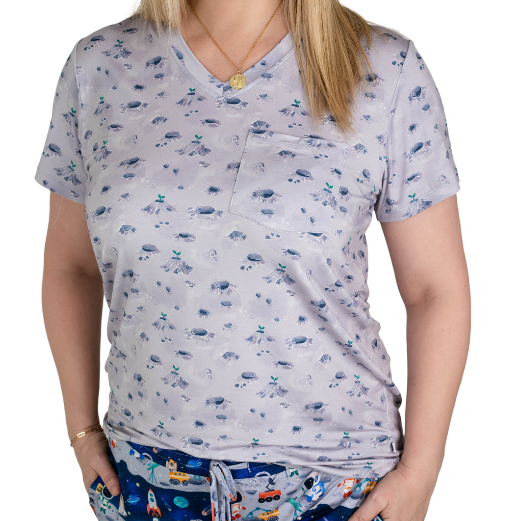 Mission Moon Women's Short Sleeve Top